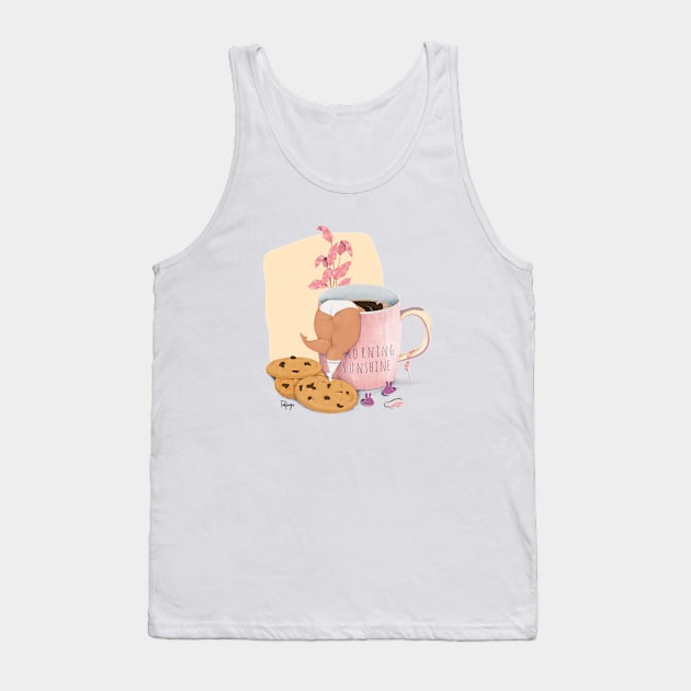 I need coffee Tank Top by Fatpings Studio